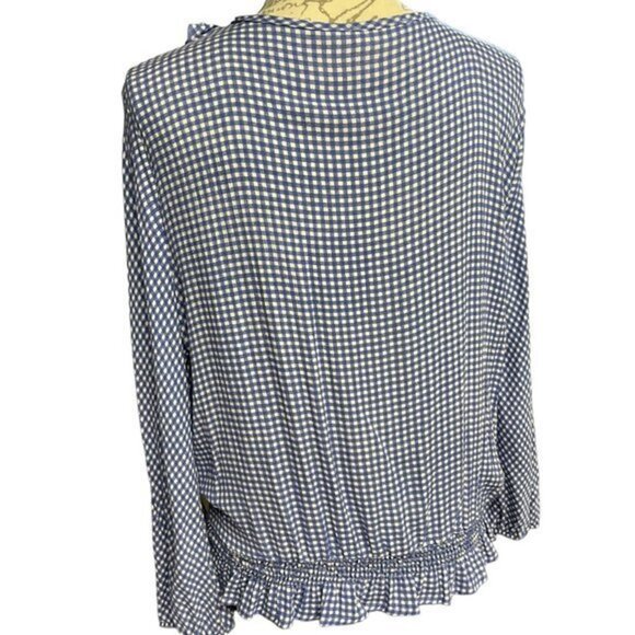 Hummingbird Ruffle Front Top Size Large - Picture 8 of 11